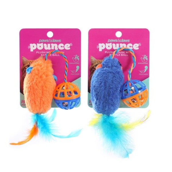 Pet Toy Cat Mouse Bell Ball Cat Toy with Bell Cat Jingle Balls