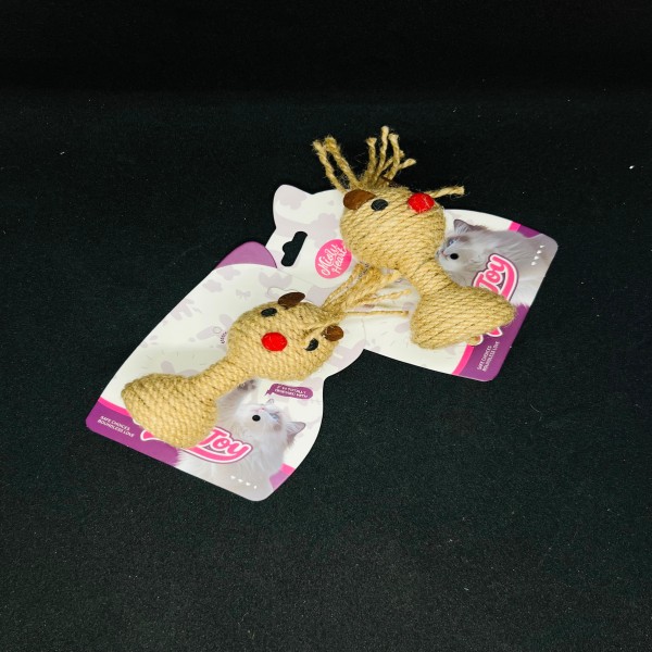 Rope Cat Toy with Cartoon Character Design