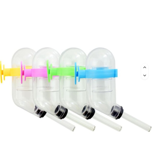 Small Animal Water Bottle, Hanging Hamsters Water Bottle,for Rabbit, Guinea Pig, Hedgehog, Squirrel, Hamster,Random Color 60ml