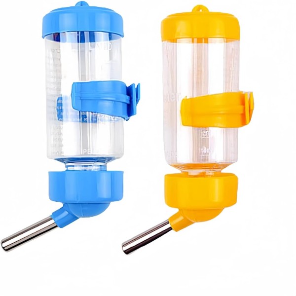 Pet Cage Water Bottle No Drip Small Animal Water Bottle, Hanging Hamsters Water Bottle,for Rabbit, Guinea Pig, Hedgehog, Squirrel, Hamster,Random Color 250ml